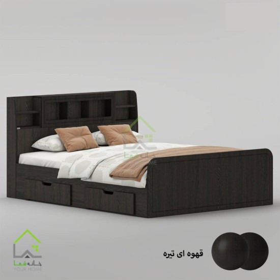 تخت خواب دو نفره پردیس