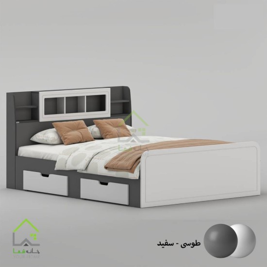 تخت خواب دو نفره پردیس