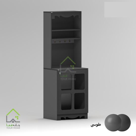 تصویر کافی بار ایستاده ویترینی