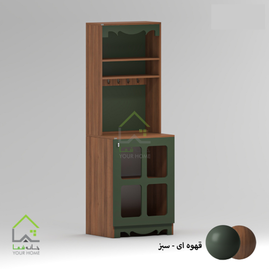 تصویر کافی بار ایستاده ویترینی