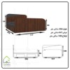 تخت خواب دو نفره ملودی