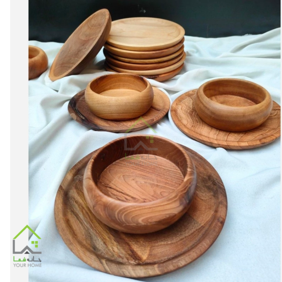 ست پذیرایی چوبی ( پیش دستی کاسه )