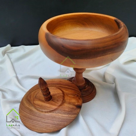 شکلات خوری پایه دار چوبی