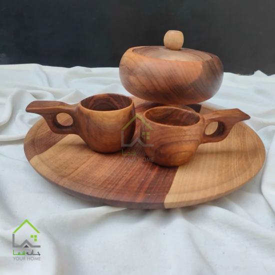 ست قهوه خوری چوبی