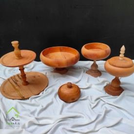 ست ظروف پذیرایی چوبی