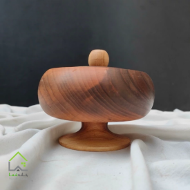 قندان پایه دار چوبی