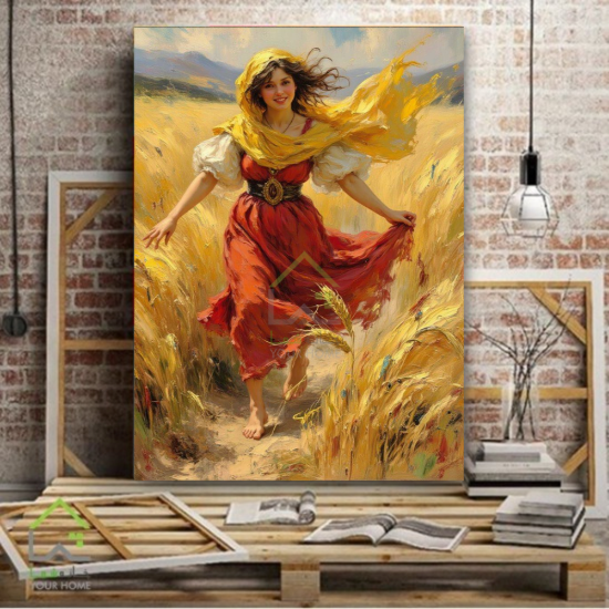 تابلو دیواری گندم زار