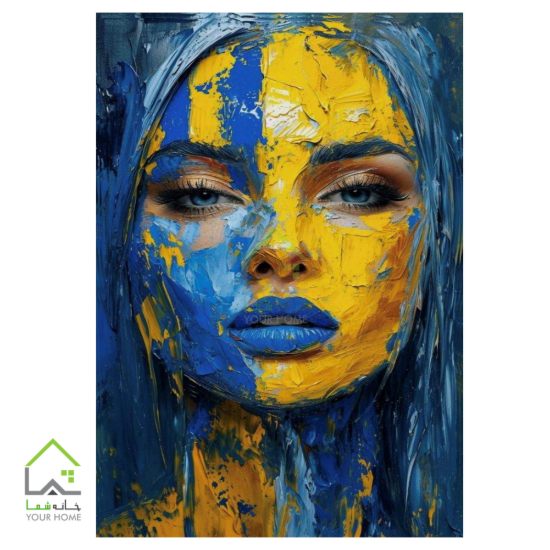 تابلو مدرن طوفان رنگ
