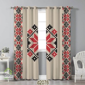 پرده طرح سوزن دوزی