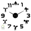 ساعت دیواری بدنسازی مشکی