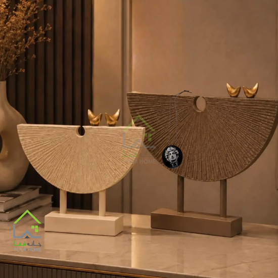 استند مجسمه کرم مشکی رومیزی طلوع