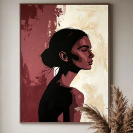 تابلو مینیمال چهره