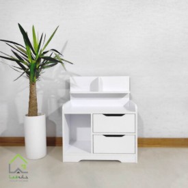 میز پاتختی روشا سفید