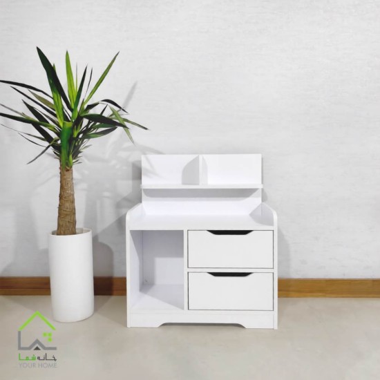 میز پاتختی روشا سفید