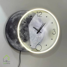 ساعت دیواری ماه چراغ دار