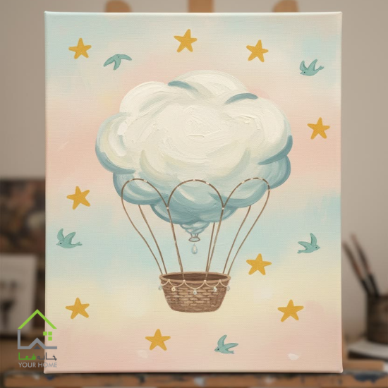 تابلو پینترستی کودک بالنی
